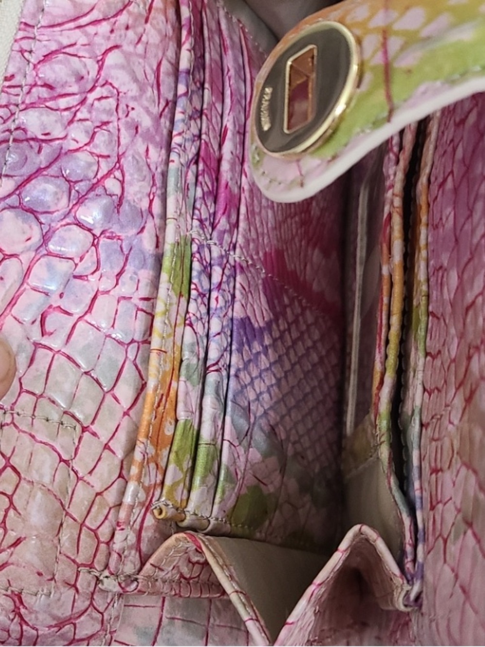 Brahmin Mina Optimism Crossbody Rainbow Bag - Picture 3 of 12